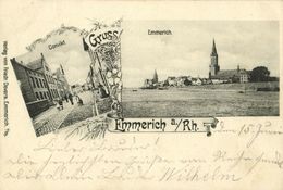 EMMERICH Am Rhein, Convikt, Panorama (1900) AK - Emmerich