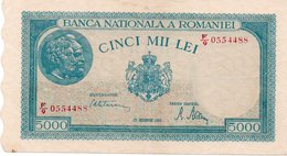 ROMANIA 5000 LEI 20-12-1945 - P 56a5 - SERIE SPECIALE- 0554488 - Roumanie