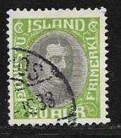 Iceland, Scott # O68 Used Christian X Official, 1931 - Dienstzegels