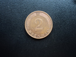 RÉPUBLIQUE FÉDÉRALE ALLEMANDE : 2 PFENNIG   1973 F    KM 106a      SUP - 2 Pfennig