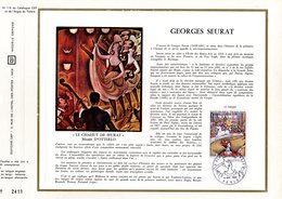 " LE CIRQUE / SEURAT " Sur Feuillet CEF 1er Jour De 1969 N° YT 1588A. Parfait état. - Cirque