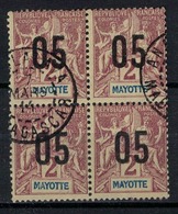 MAYOTTE          N°  YVERT    21 X 4  ( 2 )     OBLITERE       ( O   2/10 ) - Oblitérés