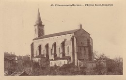 40 - VILLENEUVE DE MARSAN - L' Eglise Saint Hippolyte - Villeneuve De Marsan