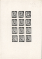 Afghanistan: 1932: "National Assembly", 6 Imperforated, Ungummed Sheets Of Proofs, Each Sheet With 1 - Afghanistan