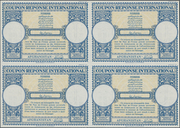 Afghanistan - Ganzsachen: 1958. International Reply Coupon (London Type) In An Unused Block Of 4. Is - Afghanistan