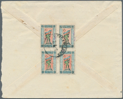 Aserbaidschan (Azerbaydjan): 1922, 20 K. Imperf., A Block-4 Canc. "BAKU 26.3.20" To Reverse Of Inlan - Aserbaidschan