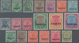 Bahrain: 1933-37 KGV. Set Plus 1934-37 Additions, Complete Except 1933 4a. (= 19 Stamps), Mint Light - Bahrein (1965-...)