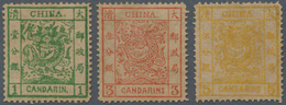 China: 1878, Large Dragons Thin Paper Set, Unused No Gum (Michel Cat. 1570.-). - 1912-1949 Republik