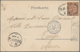 China: 1902, Coiling Dragon 4 C. Brown Tied Oval "Shuntehfu / Post Office" To Ppc (bridge And Pagoda - 1912-1949 République
