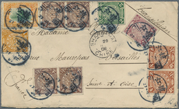 China: 1902/09, Hsuan Tung 2 C. With Coiling Dragons ½ C. (4), 2 C. Green, 4 C. Rown (pair), 5 C. Vi - 1912-1949 República