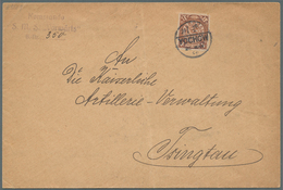 China: 1902, Coiling Dragon 4 C. Brown Tied Clear "YOCHOW 26 MAR 06" To Envelope (crease,toning) To - 1912-1949 República