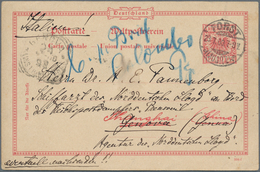 China - Incoming Mail: 1900, Germany UPU Card 10 Pf. Canc. "FORST 28.7.99" To Ship MD Of German Post - Other & Unclassified