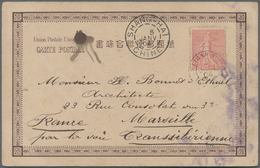 China - Fremde Postanstalten / Foreign Offices: 1901, France Mainland 10 C. Tied French Mail Steamer - Sonstige & Ohne Zuordnung