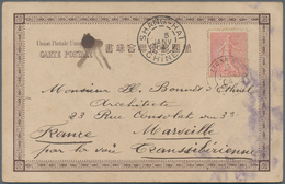 China - Fremde Postanstalten / Foreign Offices: 1901, France Mainland 10 C. Tied French Mail Steamer - Other & Unclassified