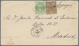 China - Besonderheiten: 1878, Ceres 5 C. And Sage 30 C. Each Tied "5104" To Small Cover W. "SHANG-HA - Autres & Non Classés