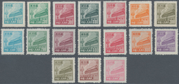 China - Volksrepublik: 1950, Tien An Men 3rd And 4th Printing, Complete Sets, Unused No Gum As Issue - Autres & Non Classés