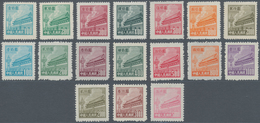 China - Volksrepublik: 1950, Tien An Men 3rd And 4th Printing, Complete Sets, Unused No Gum As Issue - Other & Unclassified