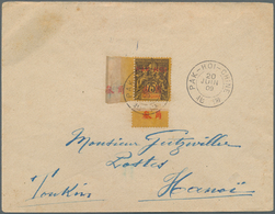 Französisch-Indochina - Postämter In Südchina: PAKHOI, 1909. Envelope (toned) Addressed To Hanoi, To - Sonstige & Ohne Zuordnung