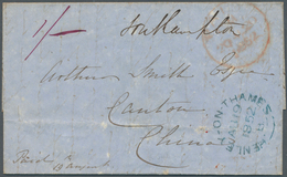 Hongkong - Treaty Ports: 1852. Stampless Envelope Written From 'Woodcote, Henley' Dated 'Au 19 1852' - Autres & Non Classés