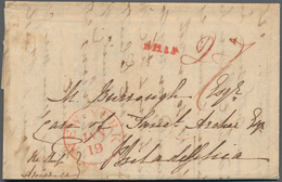 Indien - Vorphilatelie: 1833 Desination USA: Folded Letter From Calcutta To Philadelphia, PA Dated I - ...-1852 Vorphilatelie