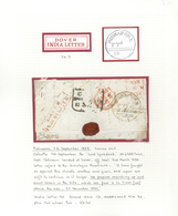 Indien - Vorphilatelie: 1834 Entire Letter From Midnapore To Edinburgh Via Calcutta And Dover By The - ...-1852 Prephilately