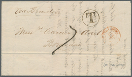 Indien: 1877. Stampless Envelope Written From Calcutta Dated '23rd Nov 1877' Addressed To France Can - 1852 District De Scinde