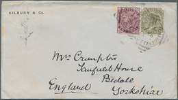 Indien: 1890/1896 PERFIN "K & Co.": Two Different Covers Franked With Indian/Great Britain Stamps Wi - 1852 District De Scinde