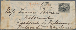 Indien - Used Abroad: ADEN 1862 Cover + Contents From Aden To Ireland, Franked By India 1856 4a. Gre - Autres & Non Classés