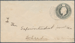 Indien - Used Abroad: ADEN-DTHALI 1907 (14 Mar): Indian KEVII. Postal Stationery Envelope ½a. Green - Sonstige & Ohne Zuordnung