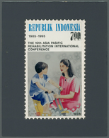 Indonesien: 1995, Collage For Not Issued Design "The 10th Asia Pacific Rehabilitation International - Indonesien