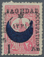 Irak - Britische Besetzung Von Bagdad: 1917 1a. On 20pa. Rose (Turkish Stamp With Optd. Arabic Date - Sonstige & Ohne Zuordnung