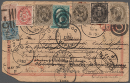 Japan: 1879/80: Norway, 10 Ø. Used "VAALERISMA 6/2 1880" On Round-the-world-card, East/ Irregular We - Used Stamps