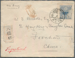 Japan - Besonderheiten: 1914, Used In Taiwan, Tazawa 3 S. On Cover Resp. 10 S. On Registered Cover, - Sonstige & Ohne Zuordnung