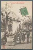 Kambodscha: 1906. Picture Postcard Of The 'Water Festival, Phom Penh' Addressed To Kratie Bearing In - Kambodscha