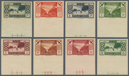 Libanon: 1936, Tourism (designs "Skiing" And "Coastline"), 0.50pi. To 25pi., Complete Set Of Eight V - Liban