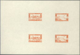 Libanon: 1943, 2nd Anniversary Of Independence, Combined Proof Sheet In Orange On Gummed Paper, Show - Libanon