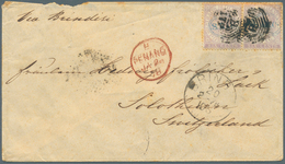 Malaiische Staaten - Straits Settlements: 1878 Cover To Solothurn, Switzerland 'Via Brindisi' Franke - Straits Settlements