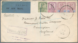 Malaiische Staaten - Johor: 1928, 3c. Green, 6c. Dull Pruple/claret And Two Copies 12c. Dull Purple/ - Johore