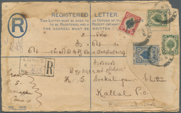 Malaiische Staaten - Kedah: 1922, Postal Stationery Registered Envelope 10c. Blue (issued 1912, H&G - Kedah