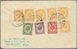 Malaiische Staaten - Kedah: 1933, 3 C, 4 C, 6 X 5 C And 6 C "rice Sheaf", Colorful Franking Tied By - Kedah