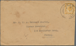 Malaiische Staaten - Kedah: 1936, 5 C Yellow, Single Franking On Cover With Cds LUNAS / KEDAH, 7 SE - Kedah