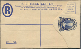 Malaiische Staaten - Kelantan: 1937, 15 C Blue Sultan Ismail Registered Postal Stationery Envelope, - Kelantan