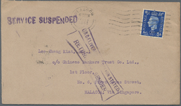 Malaiische Staaten - Malakka: Japanese Occupation, 1941 (11 Nov.), Incoming Surface Mail Cover FromG - Malacca