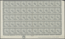 Malaiische Staaten - Negri Sembilan: 1935, 8c. Greyn, Lower Half Of Sheet (vertical Centre Fold With - Negri Sembilan