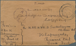 Malaiische Staaten - Negri Sembilan: BRITISH MILITARY ADMINISTRATION: 1945 (20.9.), Stampless Cover - Negri Sembilan