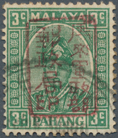 Malaiische Staaten - Pahang: Japanese Occupation, 1942, General Issues, Small Seal Ovpts: On 3 C., C - Pahang