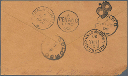 Malaiische Staaten - Penang: 1900, Incoming Unpaid Cover (corner Fault) From "KELANILA/PUDUKOTAH 11 - Penang