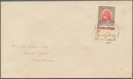 Malaiische Staaten - Perak: 1935, 40c. Scarlet/dull Purple, Bottom Marginal Copy With (partial) Impr - Perak