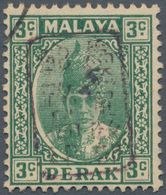 Malaiische Staaten - Perak: Japanese Occupation, 1942, Small Seal Ovpts: In Brown On 3 C., Chop H, U - Perak