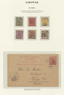 Malaiische Staaten - Sarawak: 1903/19013, 4 CENTS On 3 C Red Postal Stationery Card With Single Circ - Sonstige & Ohne Zuordnung
